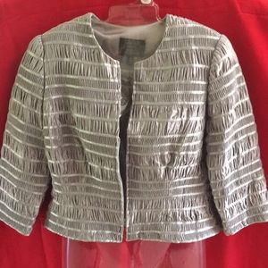 Carmen Marc Volvo collection silver blazer jacket
